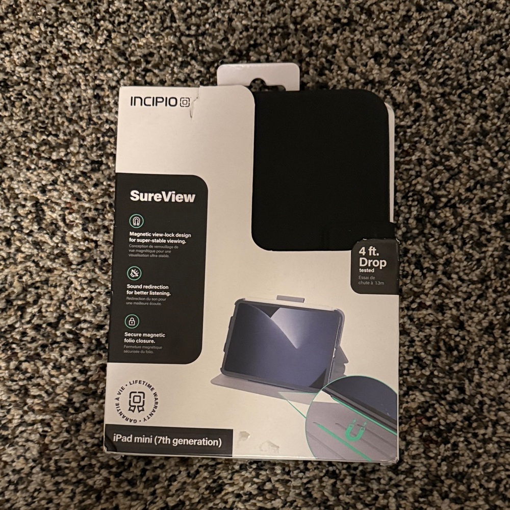 Incipio SureView iPad Mini 7th Gen Case - Sleek Black